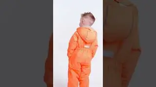 Комбинезон для мальчика р. с 74 по 104 см оранжевый 53/2SA22 Vulpes