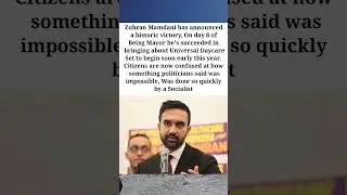 Zohran Mamdani has announced a historic victory, On day 8 of Being Mayor he's succeeded #shorts #usa