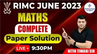 RIMC June 2023 Maths Complete Paper Solution | Math by Nitin  Sir