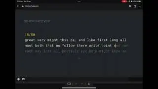Typing ASMR in the dark