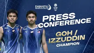 Press Conference Goh Sze Fei/Izzuddin Rumsani, (Champion)  | Indonesia Masters 2026