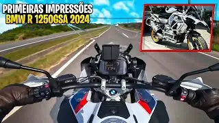 PRIMEIRAS IMPRESSÕES BMW R 1250 GS ADVENTURE 2024 - SAINDO DA LOJA - NOVA MOTO DO CANAL