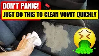 Vomit in Your Car? Here&rsquo;s the Fastest Way to Clean It Up!🚙
