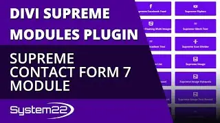 Divi Theme Supreme Contact Form 7 Module 👈