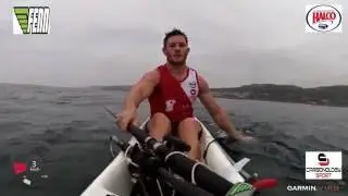This is what happens when you take a fishing rod with you on a surfski.