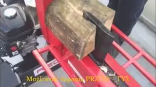 ŁHS 20t Holzspalter Benzinmotor Doppelspalter, Double Action www.redmet.pl