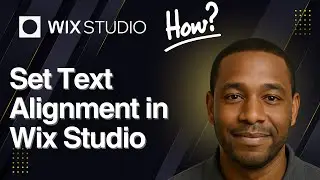 Как настроить выравнивание текста в Wix Studio (урок 2025)