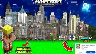 How to use Block Master for MCPE 2024 || A Beginner's Guide with Builder Villager Addon Use 🤯
