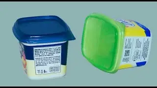 Reaproveitando papel aluminio usado e pote de margarina / Ideia incrivel com Pote de Margarina