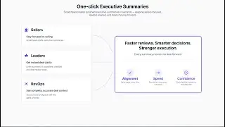 One click executive summaries
