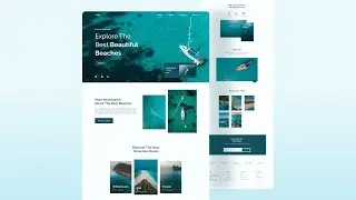 Responsive Travel Website Design Using HTML CSS and JavaScript | Dark/Light Mode