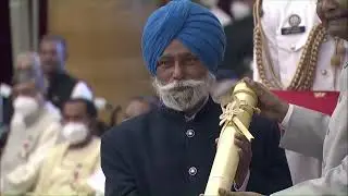 President Kovind presents Padma Shri to Shri Prem Singh for Social Work