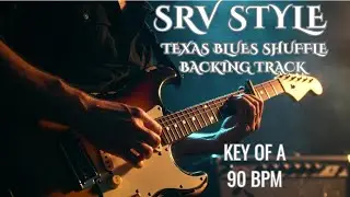 SRV-Style Texas Blues Shuffle Backing Track | Key of A | 90 BPM
