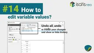 Isatis.neo How to#14 edit variable values