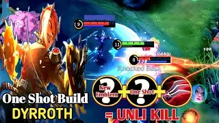Season 29,Gameplay no. 6|New Emblem set for one shot combo is here|Dyrroth new Emblem set and build.