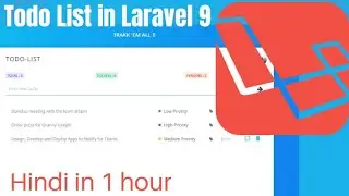 Laravel 9 Complete CRUD Todo App in 1 hours (Hindi)