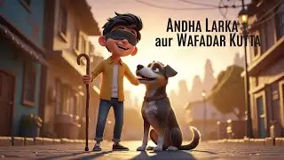 Blind Boy & Loyal Street Dog | Heartwarming 3D Cartoon Story of Friendship & Loyalty #shorts #yt  