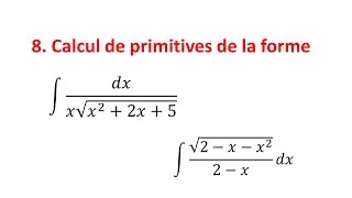 Primitives de fractions rationnelles en x et sqrt{ax^2+bx+c}