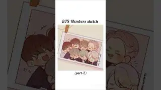 BTS Members sketch ideas💜(part-2)  #art #btsbestofme #labus_art #aesthetic #bts #tae #jk #btssketch