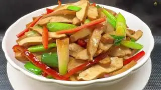 How to make dried tofu stir-fried with red bell pepper