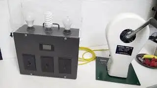 HUMAN POWER GENERATOR  HPG-75  LBD (Light Box Display 3 Way) LED / INCANDESCENT  BULB COMPARISION