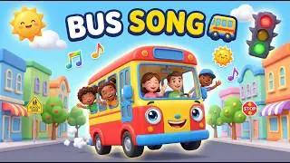 Bus Song for Kids | Ride the City Bus | 3D Animation