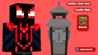 Building a clock tower | Minecraft Creative | Yassin's Universe | #2