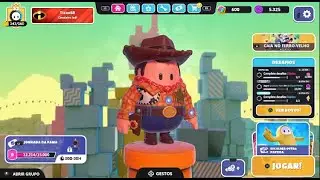 Fall Guys - Jogando com skin Woody (Toy Story)