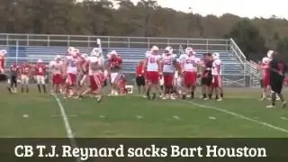 Video: QB Bart Houston shakes off a big hit at practice