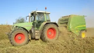Pressatura fieno 2018 - Fendt Favorit 716 & John Deere 990 - R.S. Team