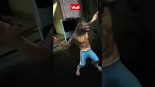 Wolf Horror Dance #wolf #wolfoo #wolverine #shorts #wolves