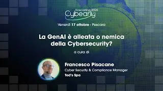L'intervento di Francesco Pisacane a Cybearly Forecasting 2026