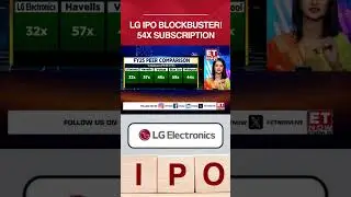 LG Electronics IPO Debut: Subscribed 54x! What Investors Can Expect Today #etnow #shorts #lg #ipo