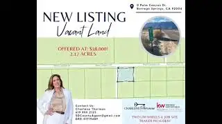🏡🚨AVAILABLE NOW 🚨🏡Vacant Land &bull; 2.17 Acre Lot🏡0 Palm Canyon Dr. Borrego Springs CA 92004🏡