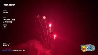 GM878 Rush Hour - 3 Minute Firework - 100 shot 500 Gram Cake - Winda