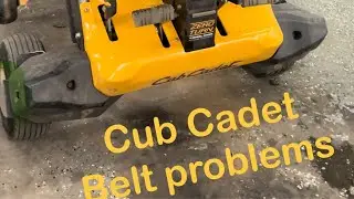 Cub Cadet RZTS transmission drive belt keeps coming off?????