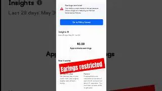 Facebook Earning restricted problem Solved On fb Page Viral 