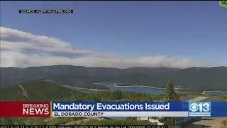Wind-Driven Wildfire In Eldorado National Forest Burns 500 Acres; Evacuations Ordered In El Dorado C