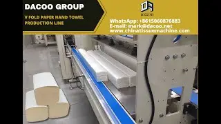 Fully Auto V Fold Paper Hand Towel Production Line