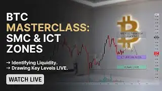 BTC LIVE: The Big TRAP! ⚠️ Drawing SMC & ICT Zones (Smart Money Entries)
