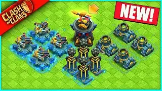 CLASH of CLANS UPDATE IS HERE! NEW DEFENSES... FINALLY!!