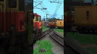 Train Simulator Game, WDM3D Loco Shunting BVCM Guard Van, Train Game #train #traingame #railroad