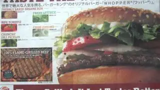 Japanese Customer Food # 127 Foreign Fast Food Tray Mat Advertising
