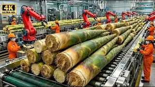 Inside the 500,000 LB Bamboo Shoot Plant &ndash; The TERRIFYING Peeling of Modern Gourmet Production