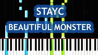 STAYC - BEAUTIFUL MONSTER Piano Tutorial