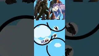GODZILLA AND KONG VS. SKAR KING AND SHIMO RACE | #shorts #godzillaxkong #godzillavskong