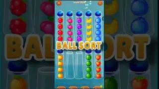 color ball sort wooden puzzle-level 1454 #relaxing #satisfying #gaming