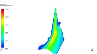 Nozzle flow reflection from the plate