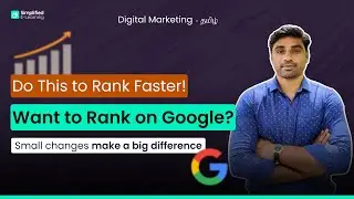 Want to Rank on Google Explained in Tamil | Digital Marketing in Tamil