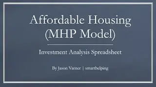 Mobile Home Park Financial Model
